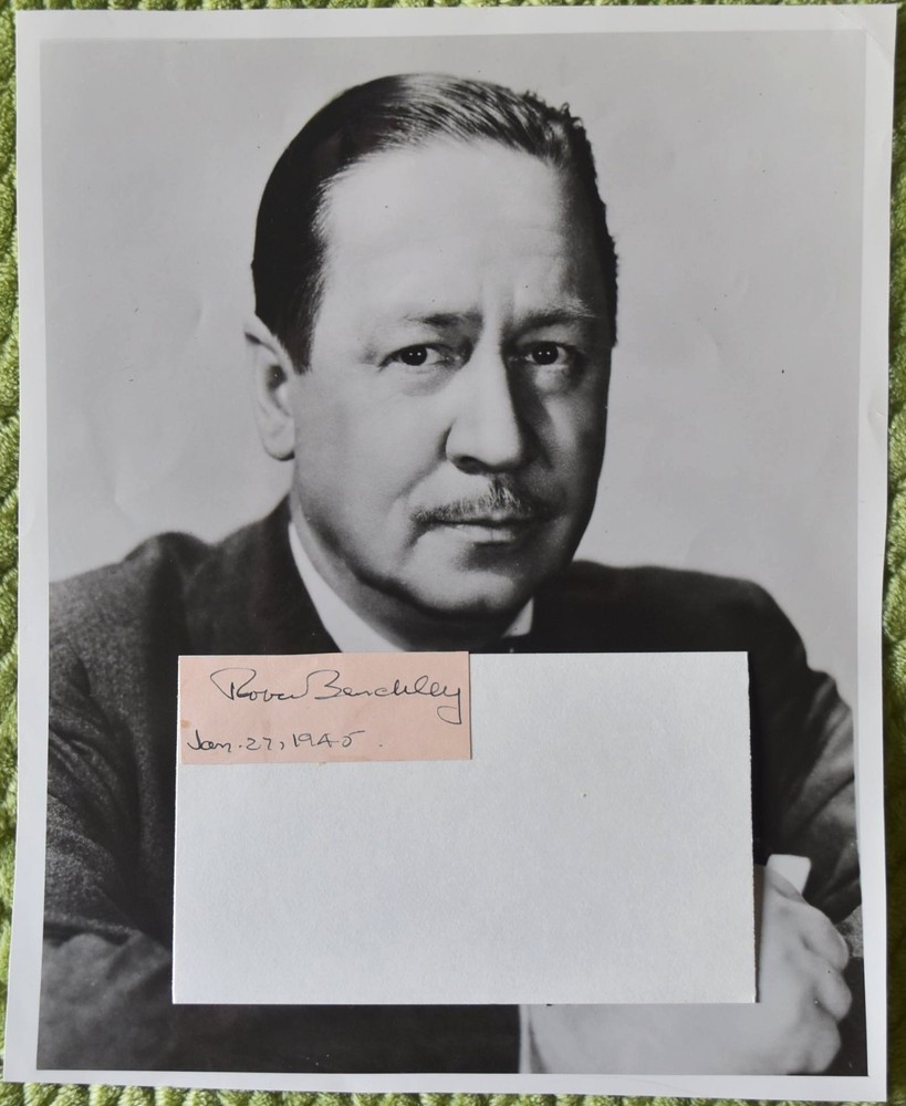 Robert Benchley Hand Signed Paper