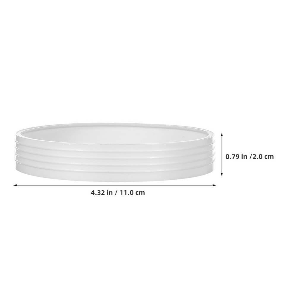 8pcs Putting Ring - White Plastic Golf Practice Hole Rings - Putting Cup Covers