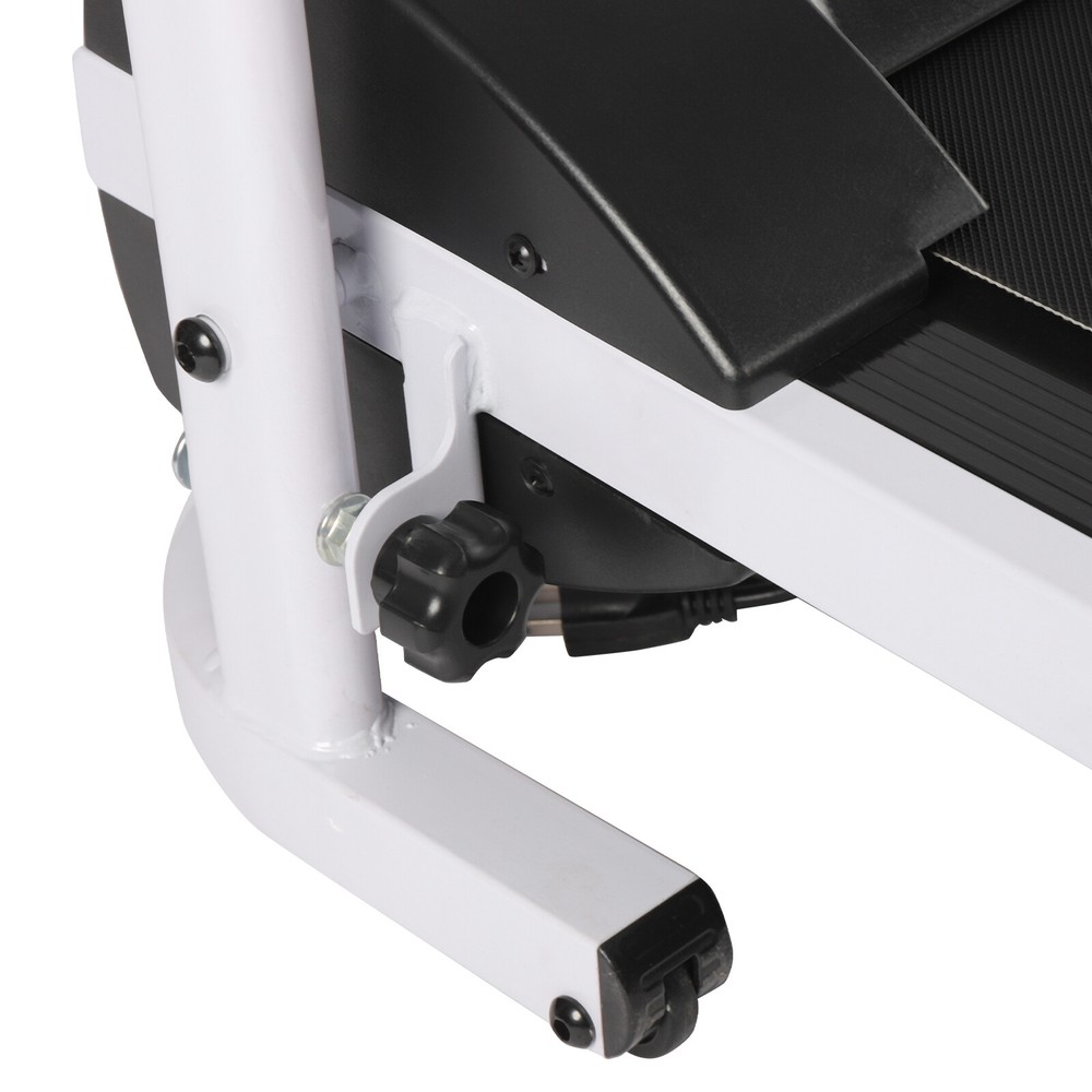 Compact Walking Treadmill with Heart Rate Sensor & Safety Handrails