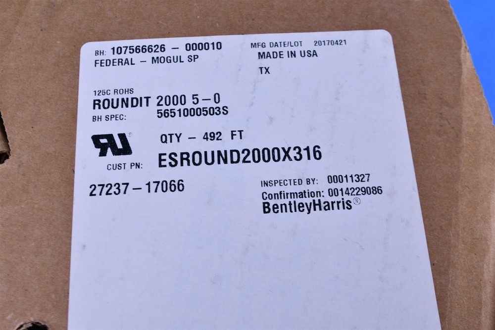 492FT BentlyHarris Roundit 2000 5-0 Woven Blend Polyester Self-Wrapping Sleeven