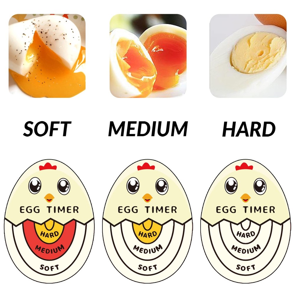 Egg Timer Soft Hard Boiled Egg Boiler Timer That Changes Color When Done