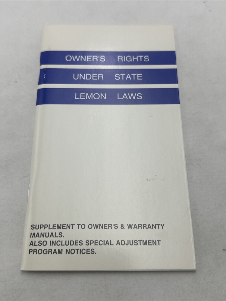 2011 Dodge Avenger User Guide OEM W/ Case