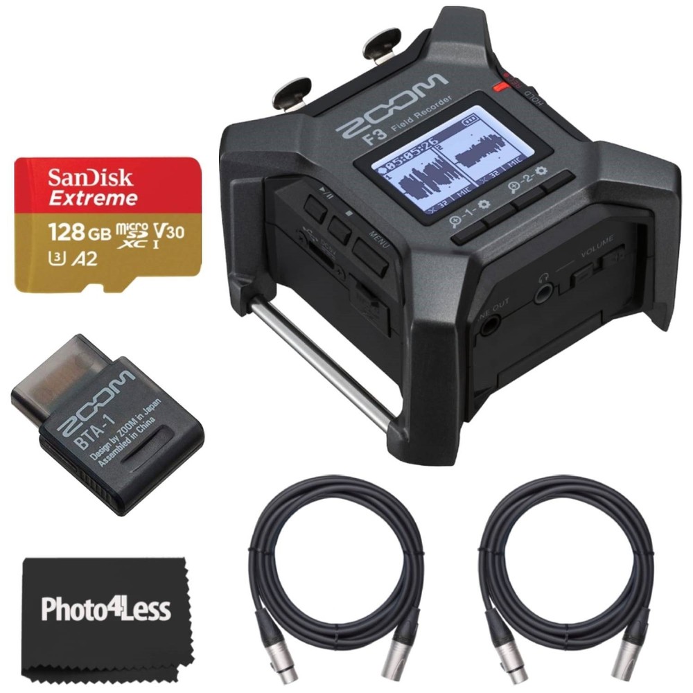 Zoom F3 MultiTrack Recorder with 32-bit Float + Accessories