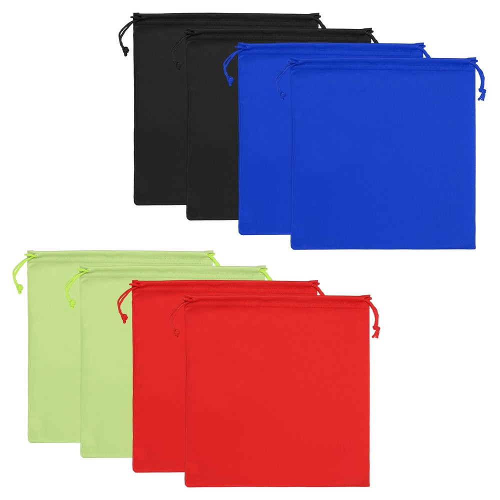 Ski Goggle Bag, 8 Pcs Soft Microfiber Drawstring Pouch, 15cmx15cm, 4 Colors