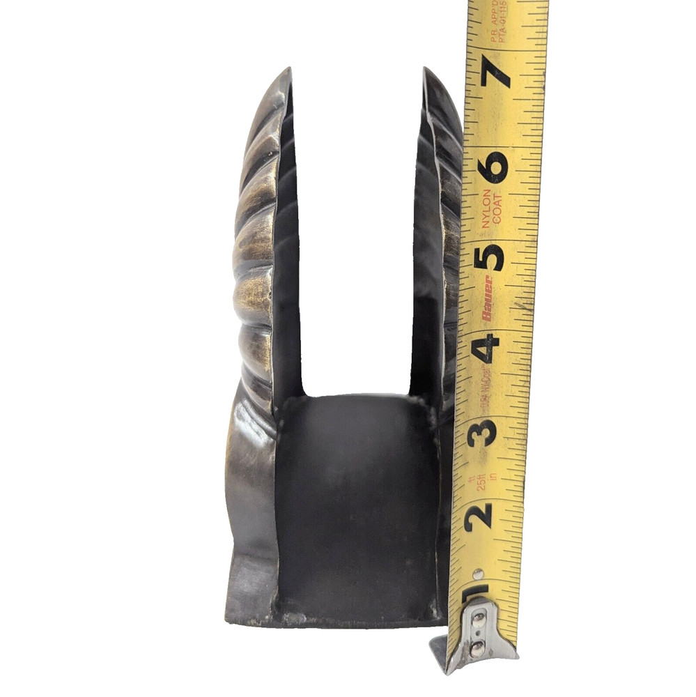 Solid Brass Letter Holder Entry Table Chateaucore Vintage Palmette Files Desktop