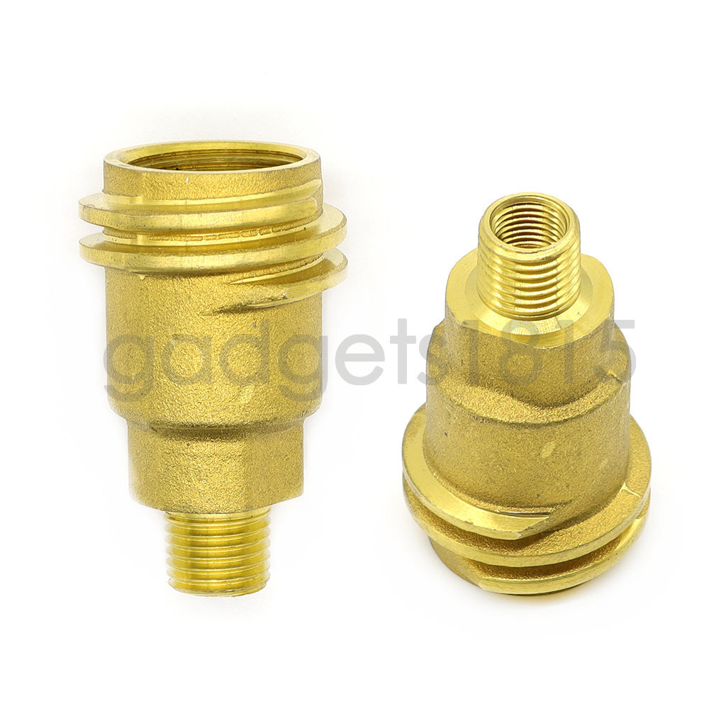 Solid Brass QCC1 Nut Propane Gas Fitting Adapter 1/4" Male Pipe Thread Connector