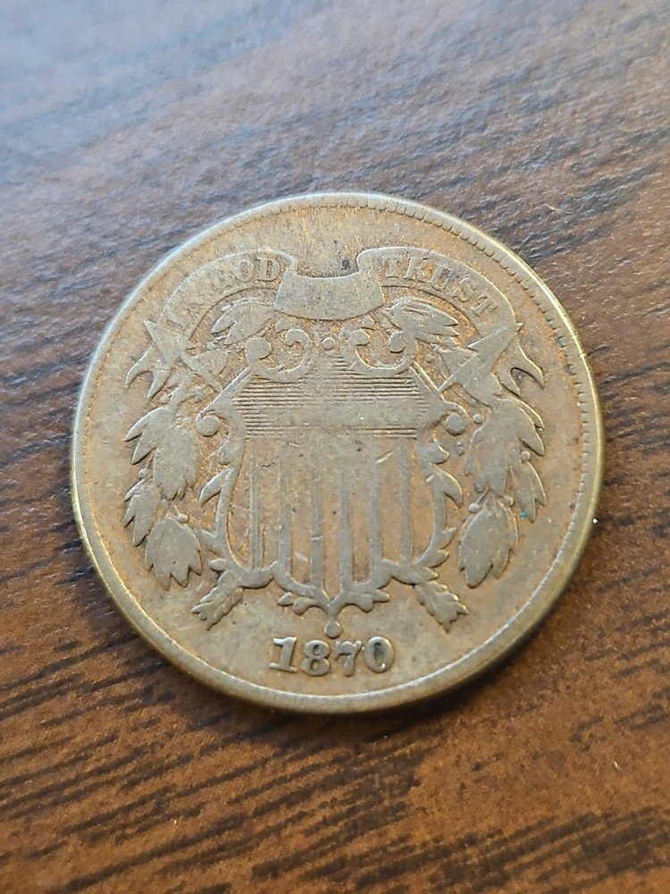 1870 2 CENT PIECE BETTER DATE COIN