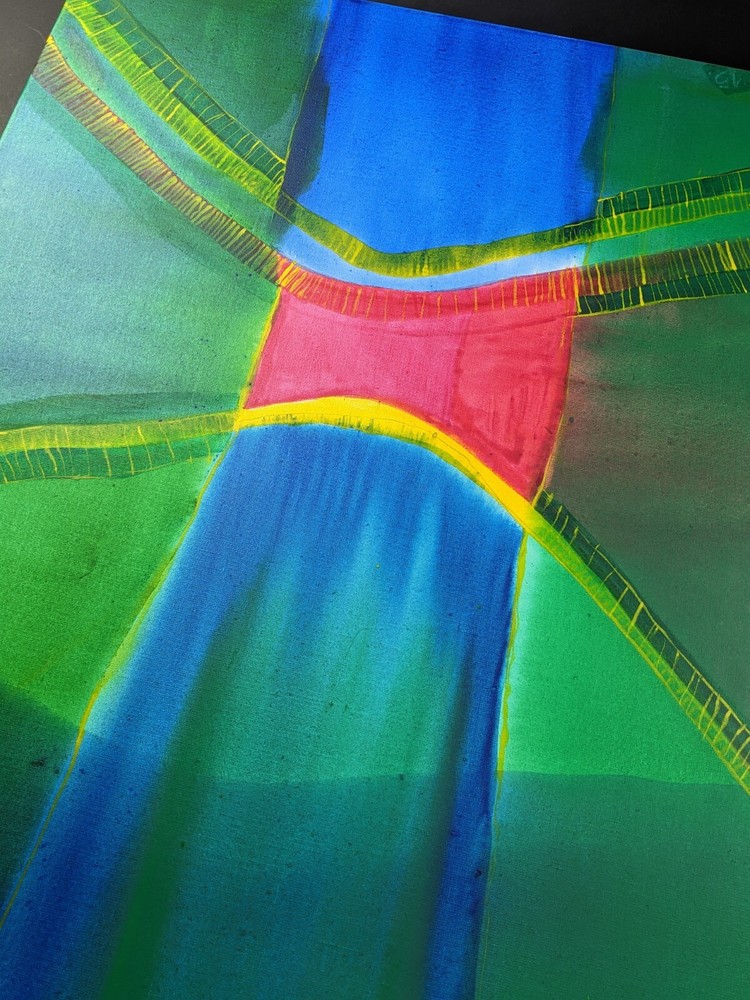 Willibrord Haas, Abstract Composition, Acrylic on Canvas, Signed, 2015