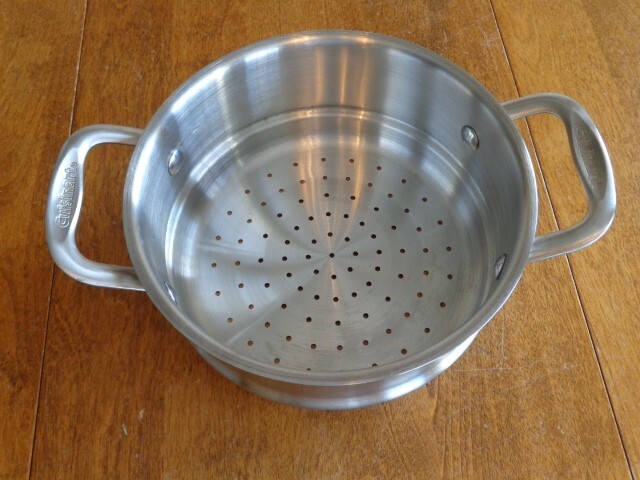 CUISINART STAINLESS STEEL 2.5 QUART STEAMER INSERT WITH LID