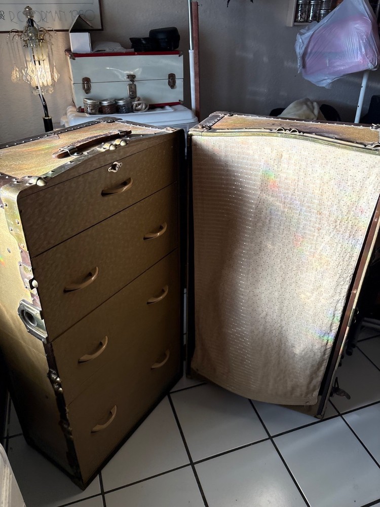 steamer trunk wardrobe 1920/1930s