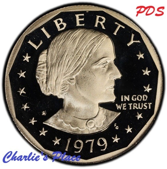1979-PDS Susan B Anthony Dollar 3-Coin Set