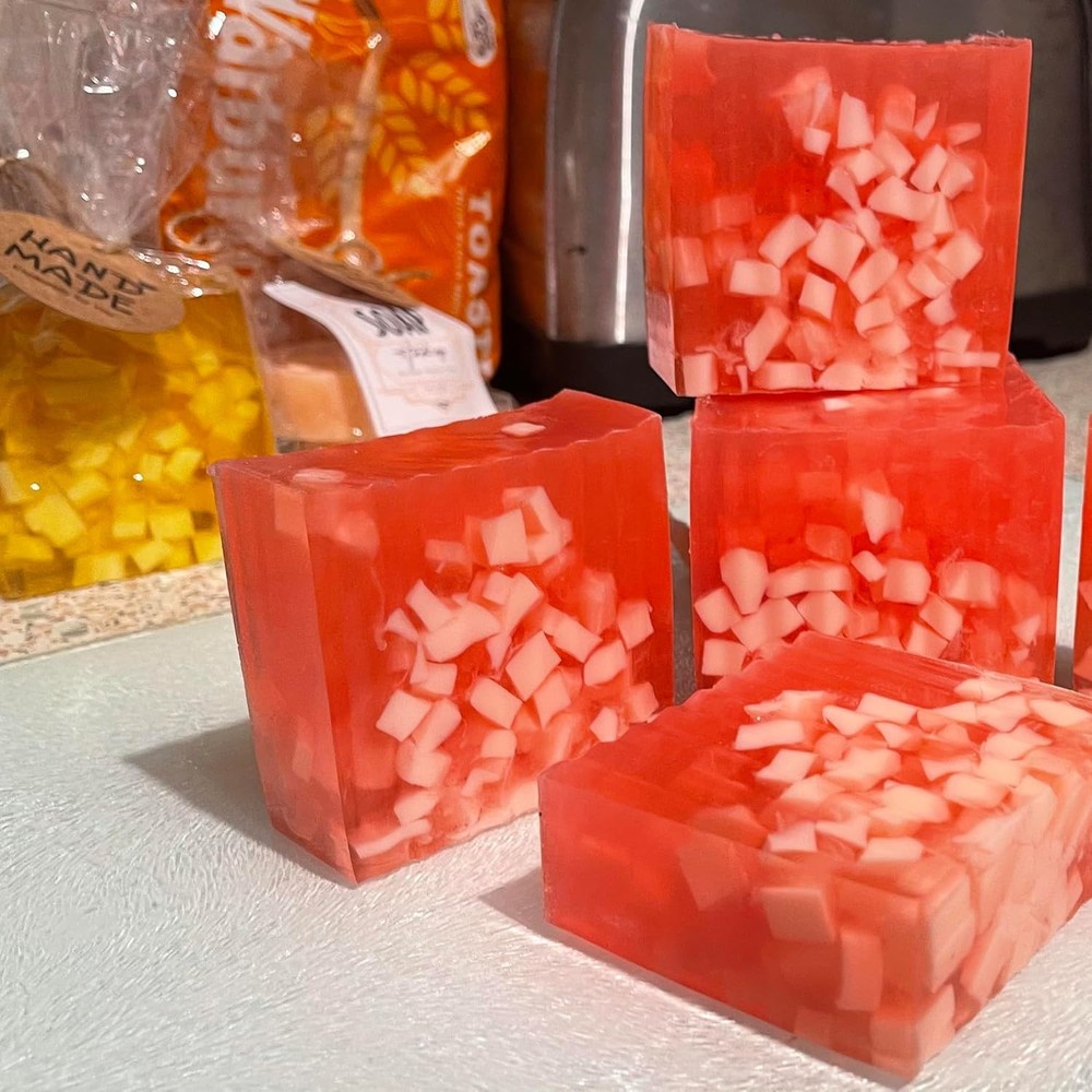 4 PCS 42oz Soap Molds, Rectangular Silicone Soap Making Molds with W...