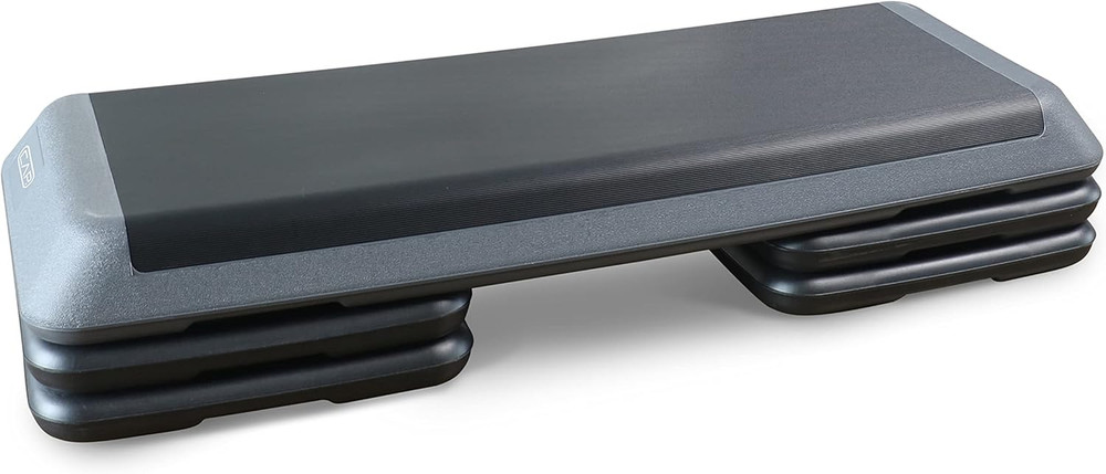 Adjustable Gray Aerobic Step Platform for Effective Home Workouts