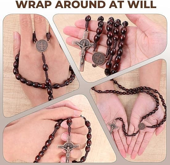 Handmade Wooden Catholic Rosaries Rosary Necklace From Bethlehem Olive Wood