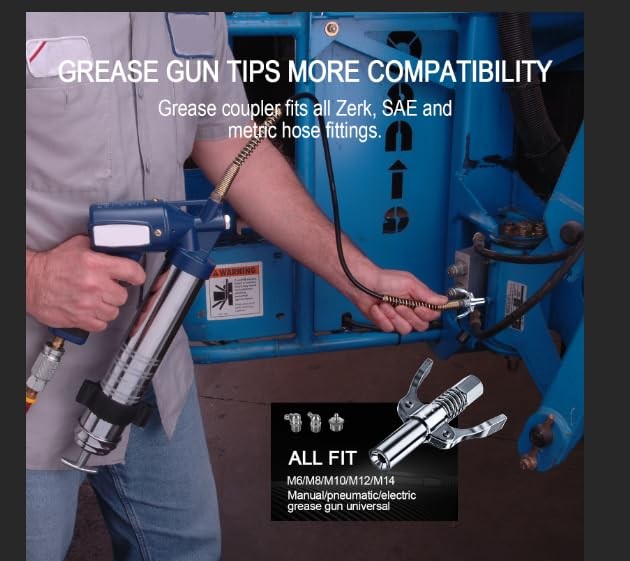 Grease Gun Coupler Tips,Quick Lock Standard small piece, silver