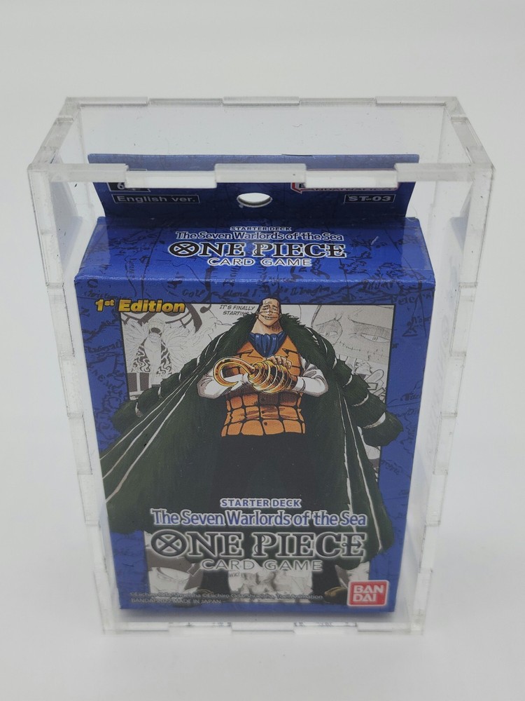 One Piece Super Pre-Release Deck Acrylic Case Framing/Display Quality Case Only