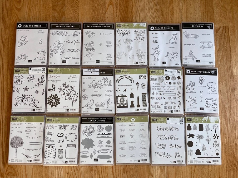 Stampin' Up Stamp Sets-Unmounted-EUC-Various Prices