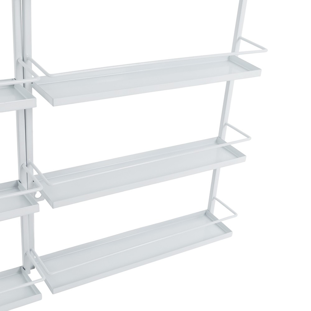 5 Tier Nail Polish Rack Wall Mounted Display Organizer Holder Stand Assembly