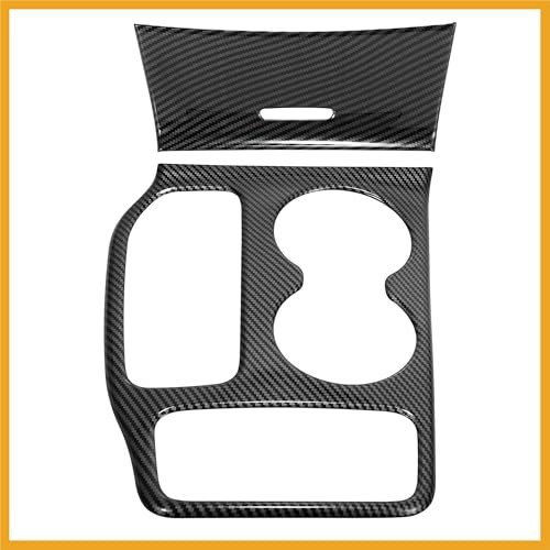 Carbon Fiber Pattern Car Interior Center Console Gear Shift Frame Panel Cover