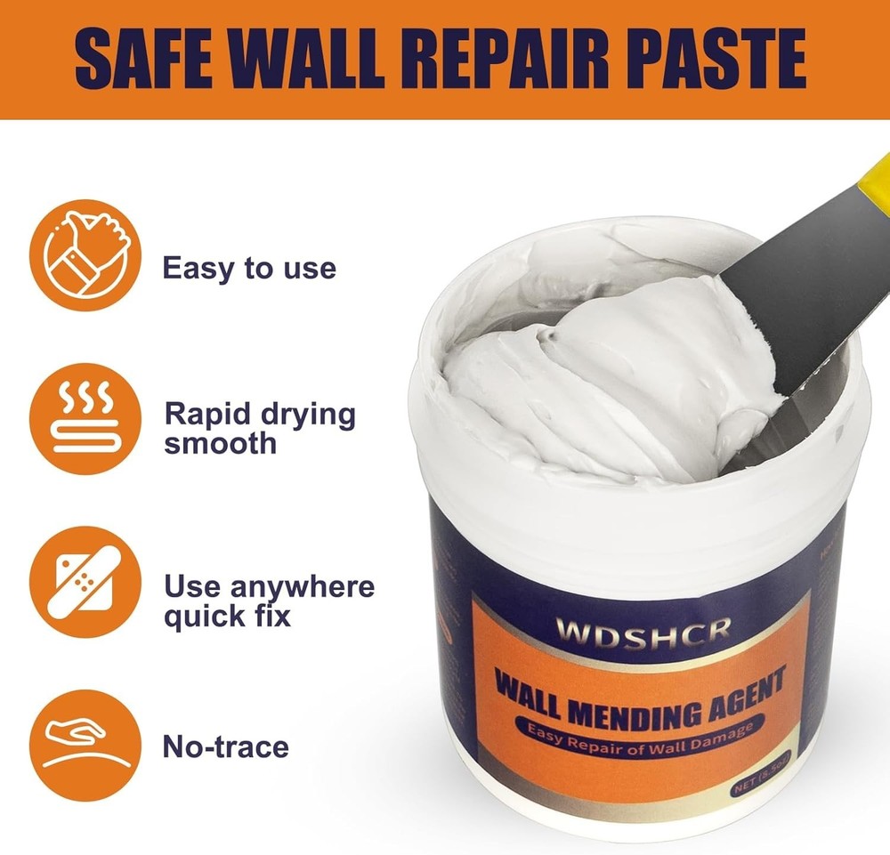 Drywall Repair Kit Wall Hole Patch Spackle Putty Scraper Mesh Tools Set