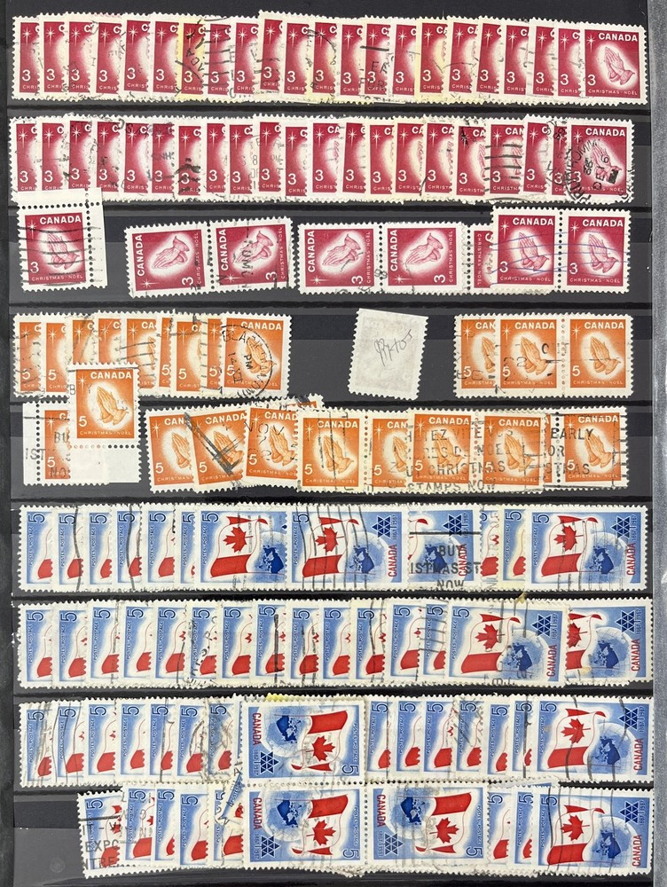 Canada Mid Period Mixture Used (Many 100s) DA1427
