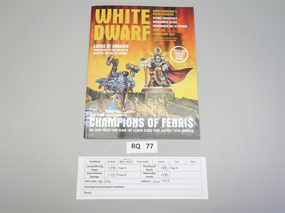 White Dwarf: Issue 107 (Games Workshop)