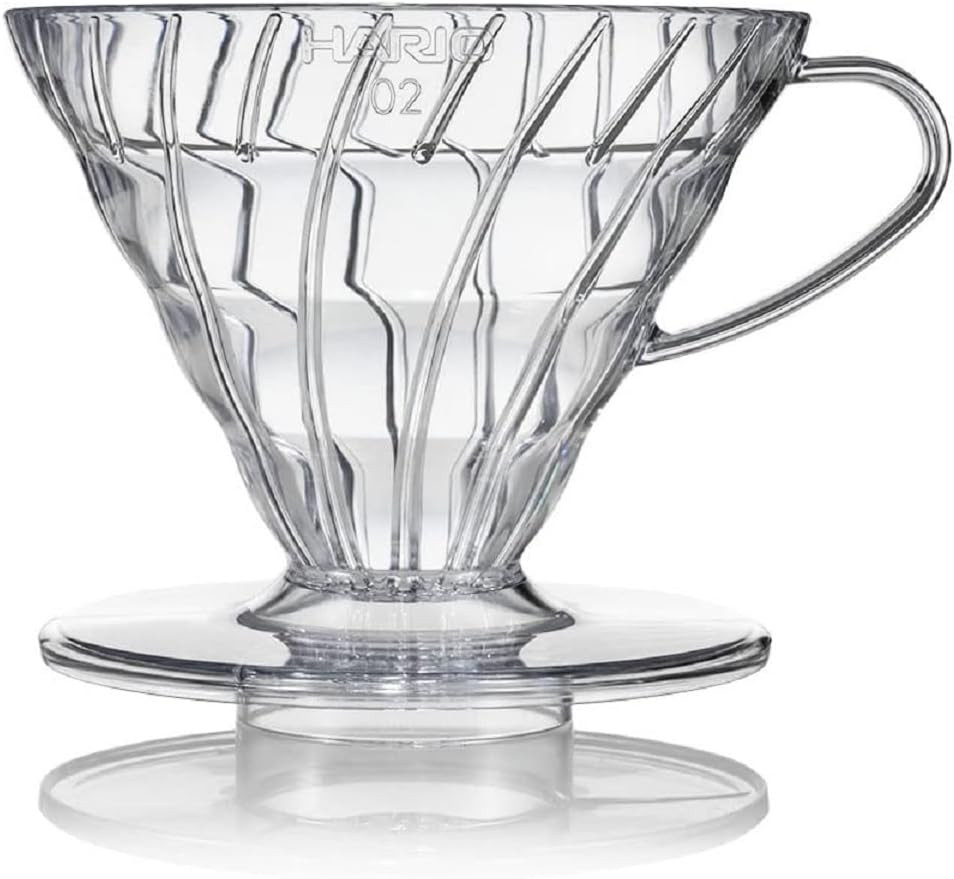 V60 Plastic Coffee Dripper, 02, Clear
