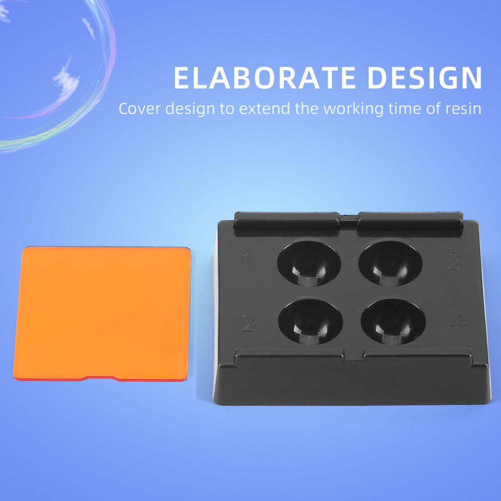 Dental Veneer Storage Box Teeth Patch Shading Light Organizer Tooth Case 4/8Hole