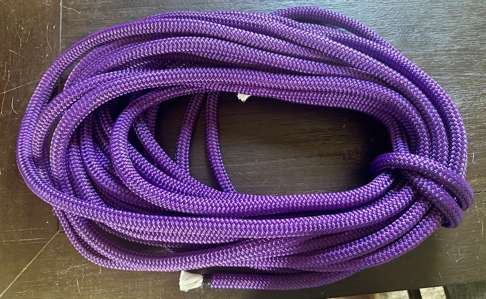 9/16 x 60 ft. Double Braid-Yacht Braid Polyester Rope Purple