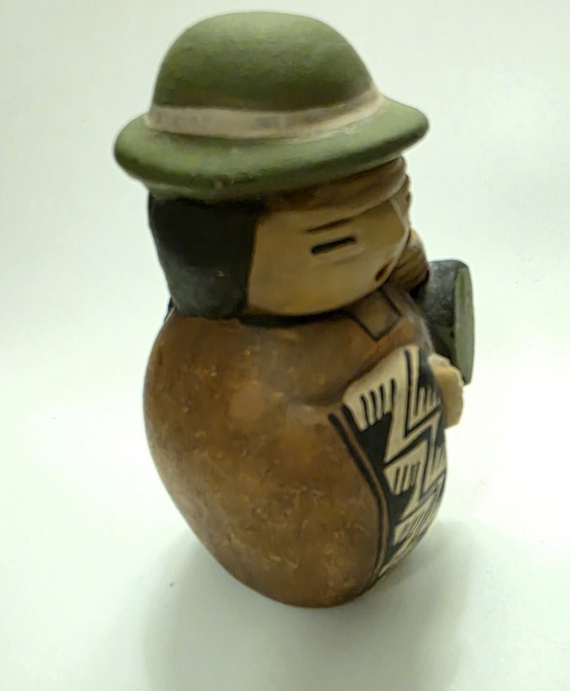 Peruvian Terra Cotta Figurine 4.5" Tall