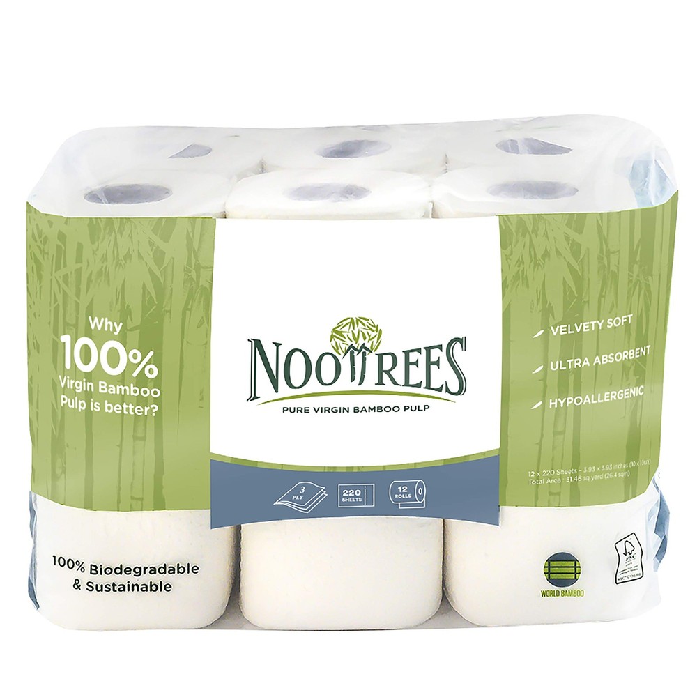 Bamboo Toilet Tissue, Tree Free, 100% Biodegradable, Sustainable, Renewable