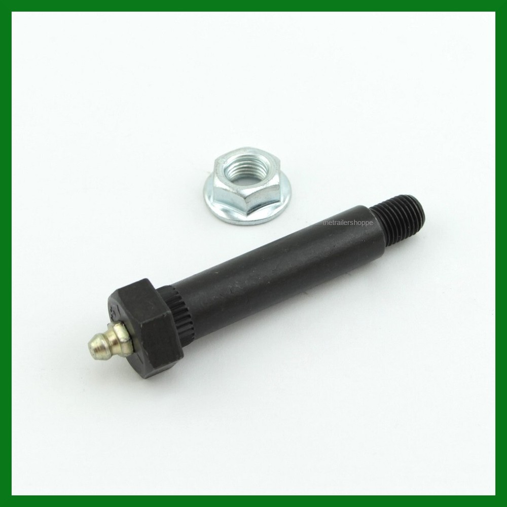 Trailer Spring Shackle Bolt with Grease Zerk & Nut 9/16" X 3-1/2" Long 4 Pc. Set