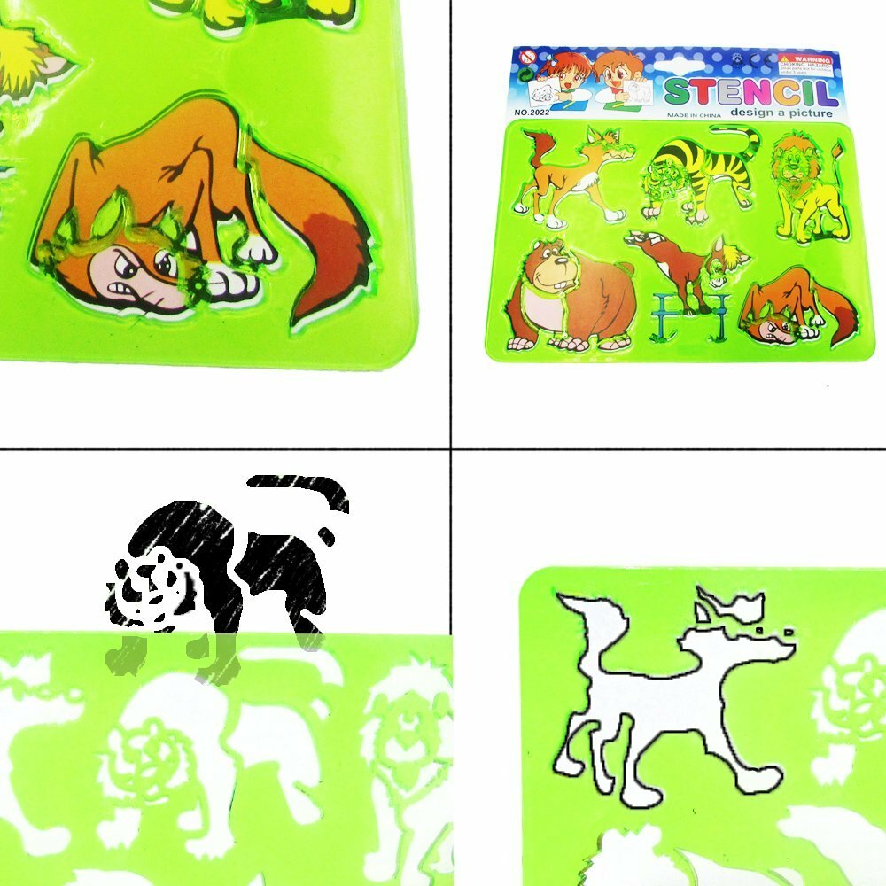 Kids animal Drawing stencil,