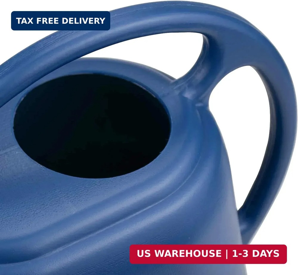 Fasmov Plastic Watering Can, Blue, 1-Gallon