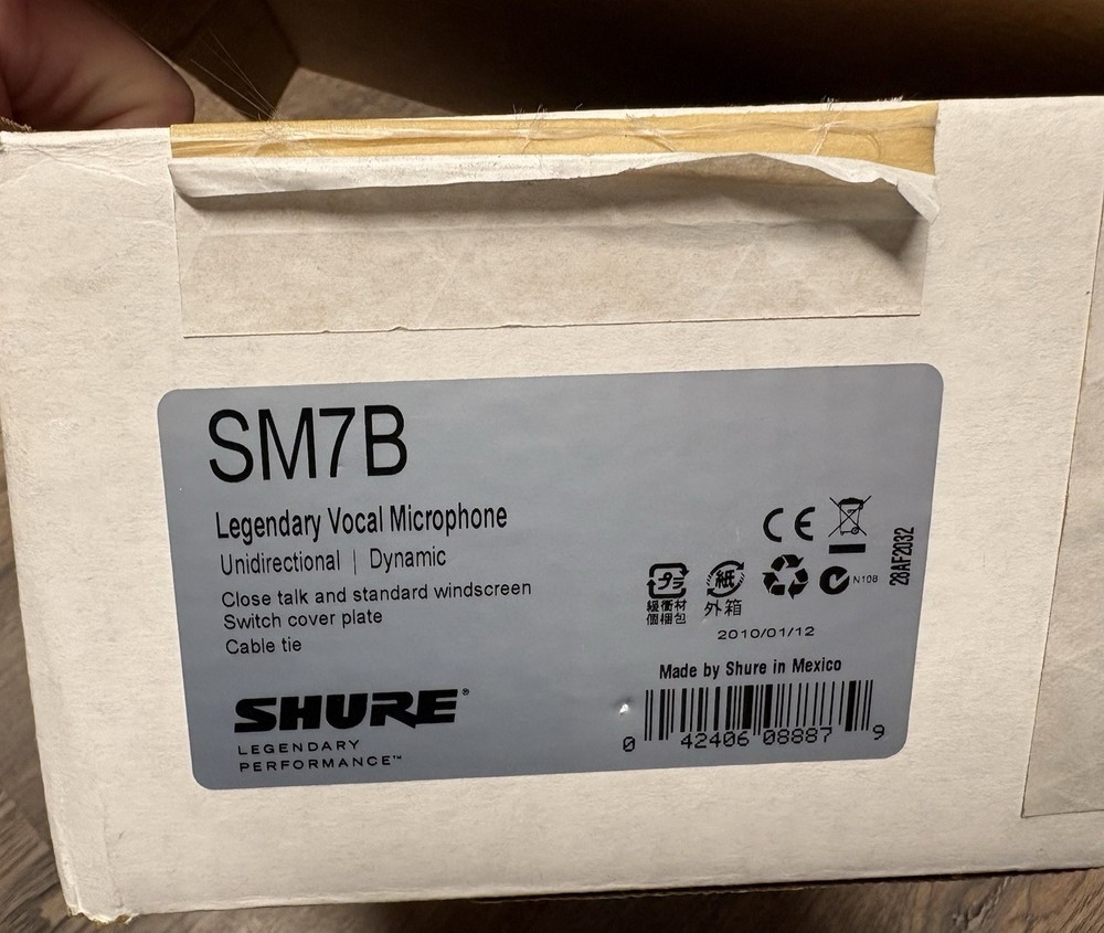 Used Box for SHURE SM7B Microphone SM 7 B