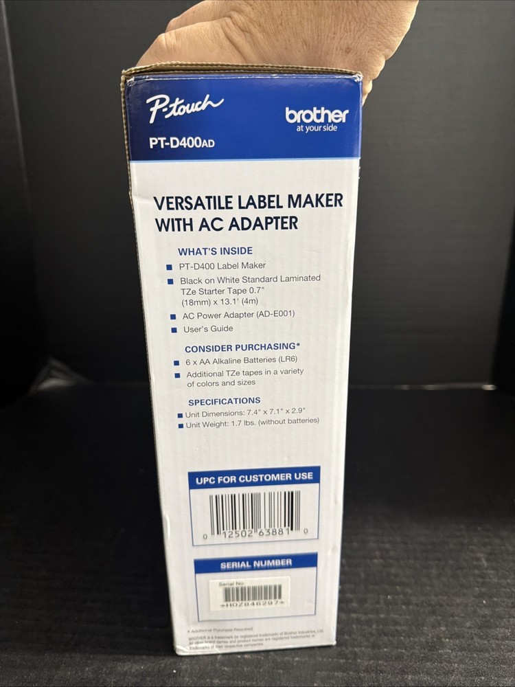 Brother PT-D400AD Desktop Label Maker Used Tested Works