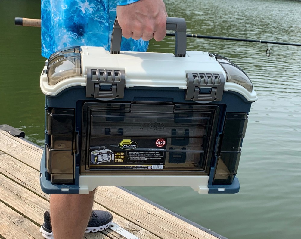 Angled Tackle System 3700, Blue and Silver