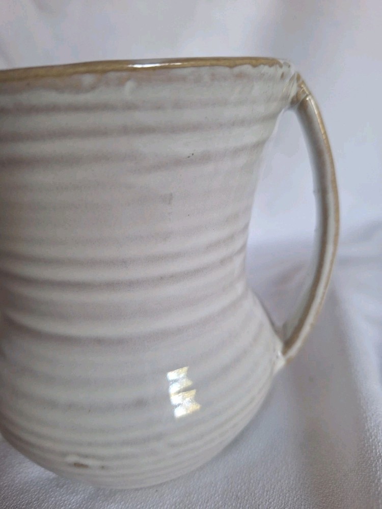 Unbranded White Ceramic Vase Glossy Glaze
