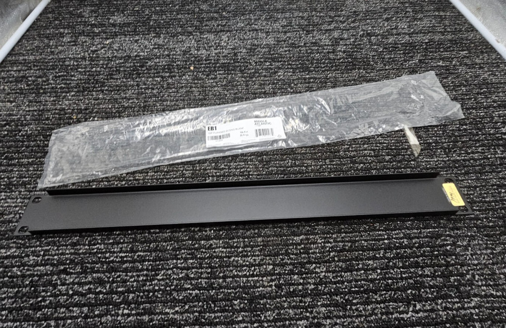 Middle Atlantic EB1 1 Space Blanking Panel Black Durable for 19" Rack Mounts