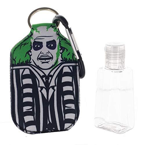 Beetlejuice Keychain with Refillable Bottle Holder