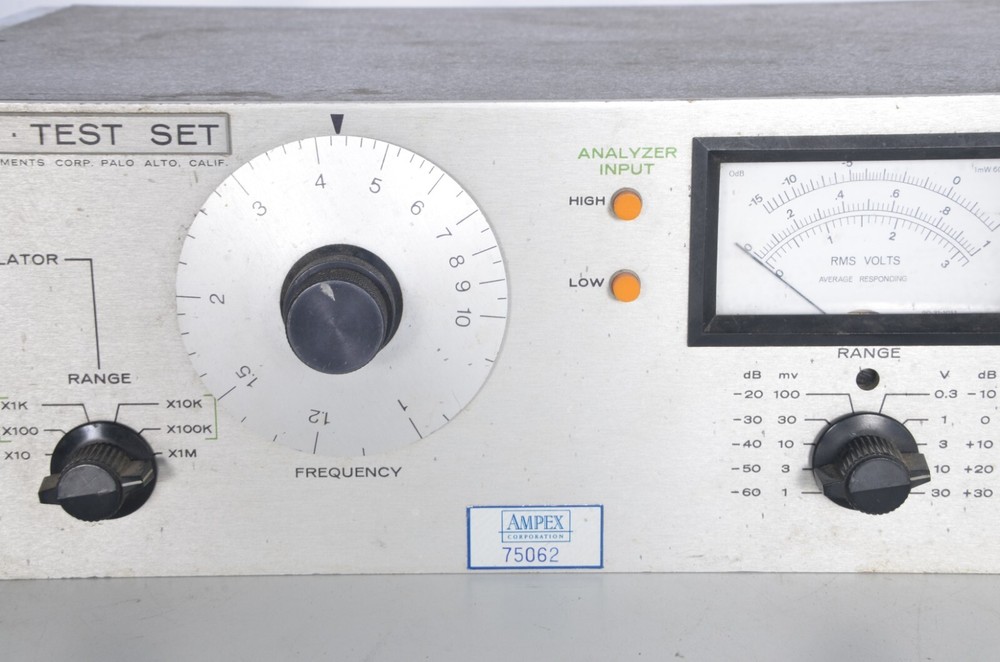 Vintage Ampex Micom DMC 6100A Test Set Frequency Meter Untested Nice Shape Rare