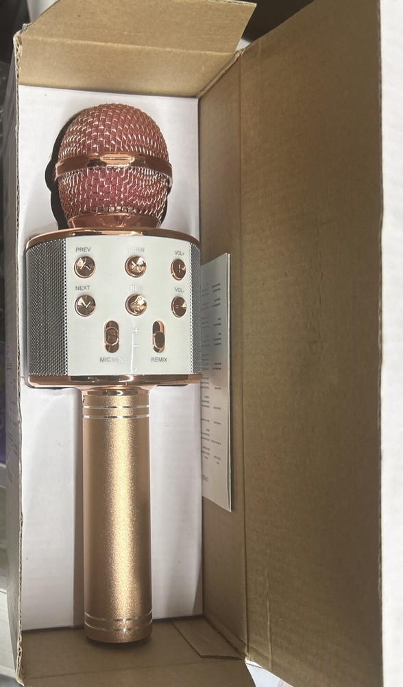 TRONICMASTER Wireless Karaoke Microphone Bluetooth Rose Gold