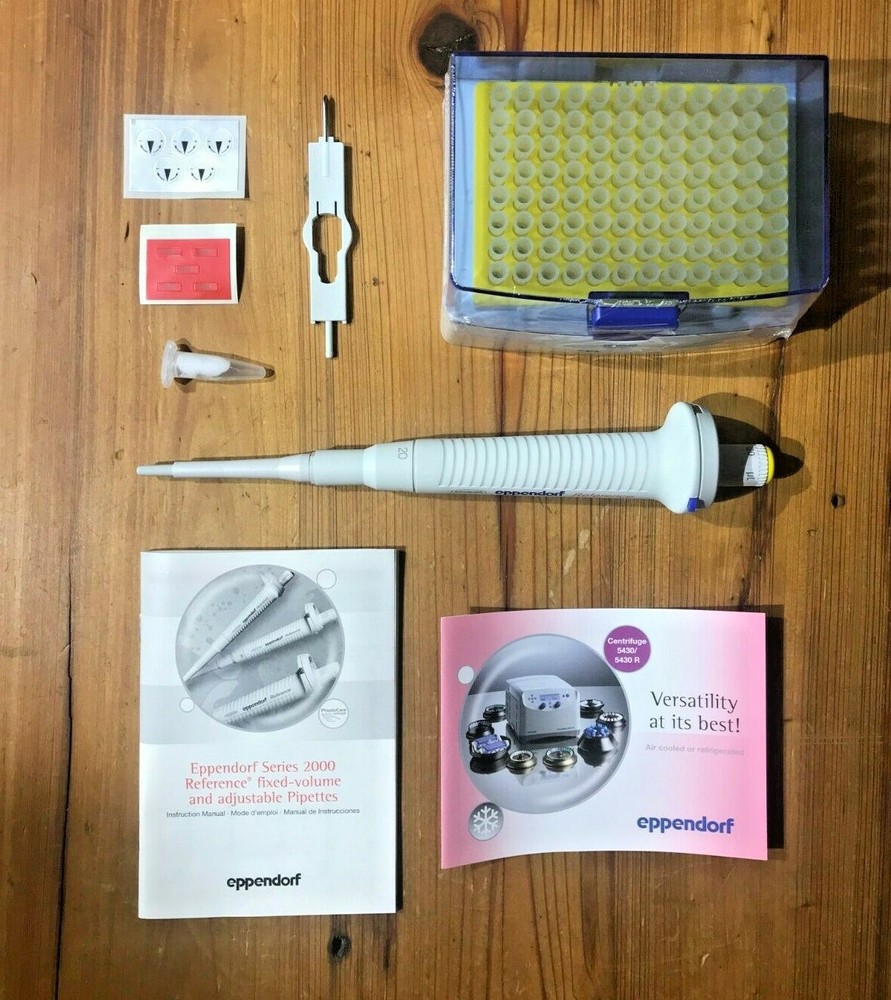 *NEW* Eppendorf Series 2000 Adjustable Volume Pipette 2 µL to 20 µL - Yellow