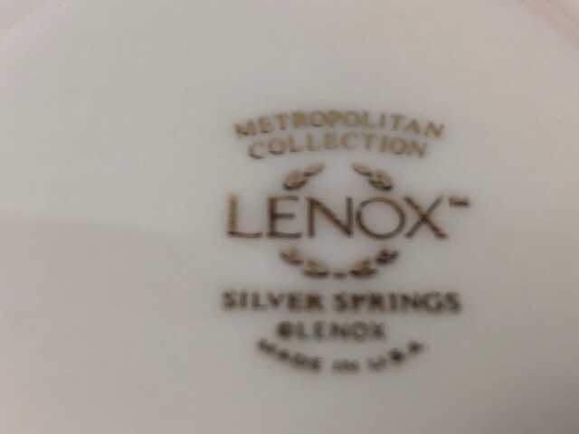 Lenox Silver Springs Footed Cup & Saucer Set(s)