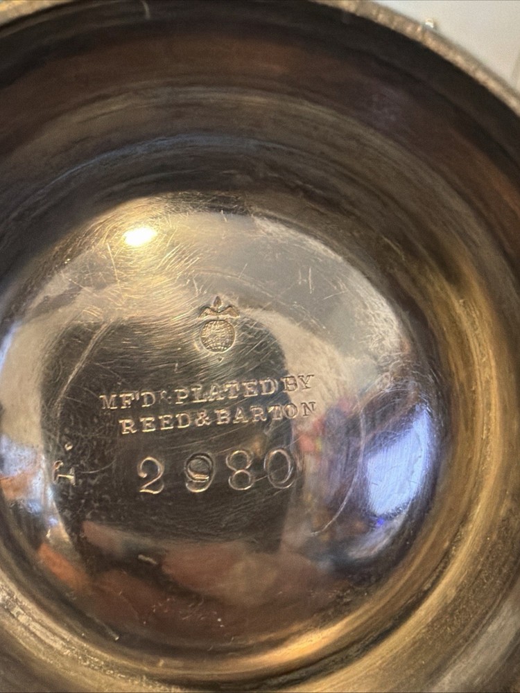 Antique Reed & Barton silver Lidded Creamer 2980- Engraved