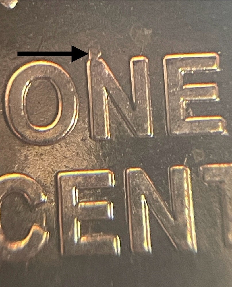 2009 P FY Lincoln Cent Formative Years UNSPLIT LOG Die Chips ONE Error