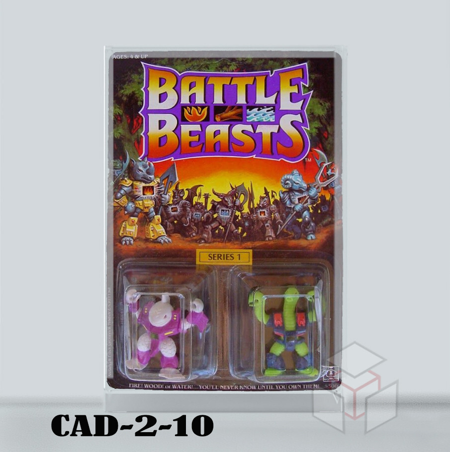 Pre-ORDER Acrylic Display Case for Vintage Battle Beast MOC Figures