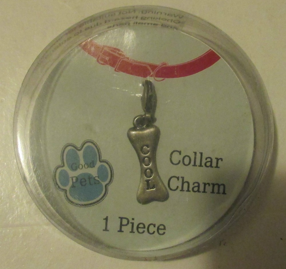 Metal Dog Collar Charm "COOL"