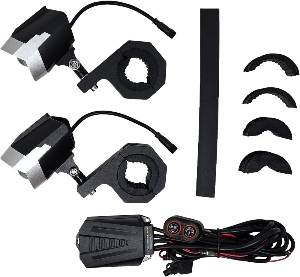 PATHFINDER PL80LRS Dual Switchback LED Lights for Motorcycle, UTV, ATV