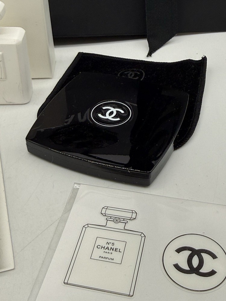 Chanel Misc Lot Perfume Sample Box Bag Sticker Mascara Mirror